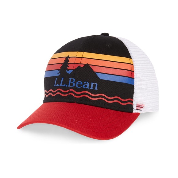 L.L.Bean Classic Mountain Sunrise Trucker Hat - Picture 1 of 3